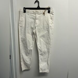 Easy Wear Off-White Denim Pants US 10, Euro 42